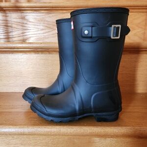 Womens Hunter Short Rain Boots Size 6